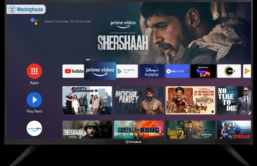 Westinghouse 106 cm (43 inches) Full HD Smart Certified Android LED TV WH43SP99 (Black)