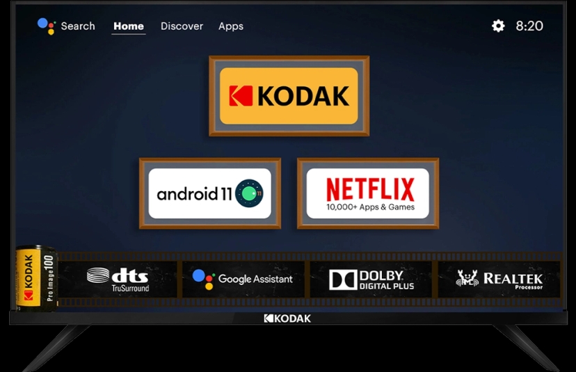 Kodak 100 cm (40 inches) 9XPRO Series Full HD Certified Android LED TV 409X5061 (Black)