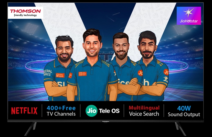 Thomson Jio TV 108 cm (43 inch) QLED Ultra HD (4K) Smart Jio TV OS TV (43TJQ0012)