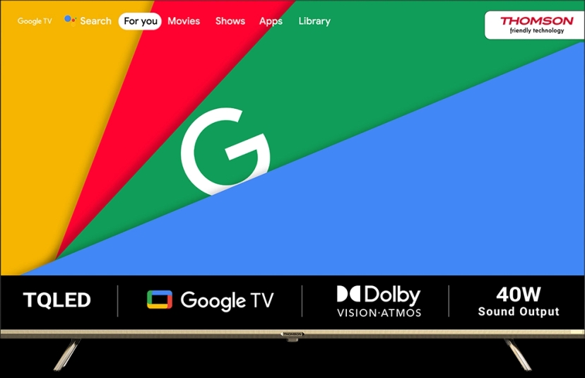 Thomson 164 cm (65 inch) Ultra HD (4K) LED Smart Google TV with with Dolby Vision & Dolby Atmos (65OPMAX9033)