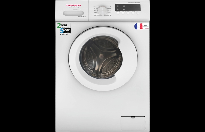 Thomson 8.5 kg Fully Automatic Front Load with In-built Heater White