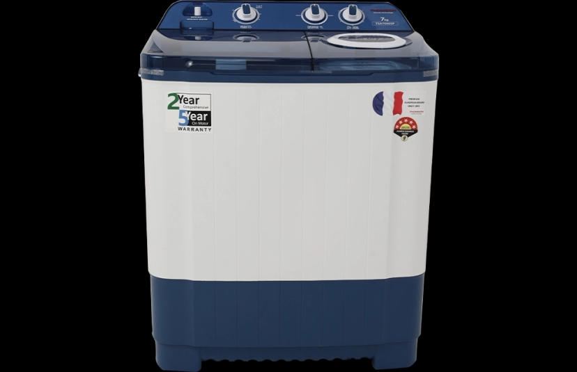 Thomson 7 kg 5 Star Aqua Magic Semi Automatic Top Load Washing Machine Blue, White