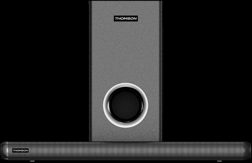 Thomson AlphaBeat200 Soundbar, 200 W, Virtual 3D Sound, multi-input & EQ modes, 200 Watt 200 W Bluetooth Soundbar  (Black, 2.1 Channel)