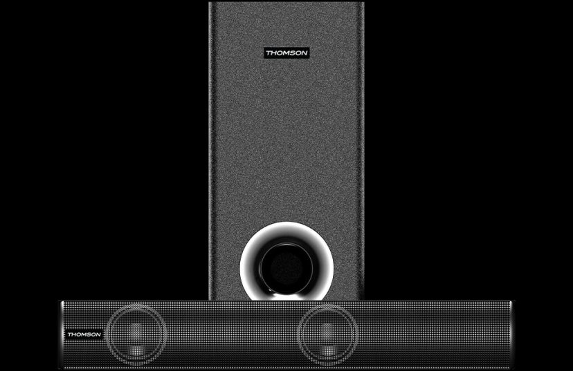 Thomson AlphaBeat80 Soundbar, 80W, Virtual 3D Sound, EQ modes, with BT v5.1, 80 W 80 W Bluetooth Soundbar  (Black, 2.1 Channel)