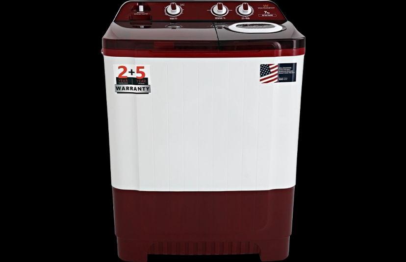 White Westinghouse (Trademark by Electrolux) 7 kg Semi Automatic Top Load Washing Machine Red, White (SFW7000)
